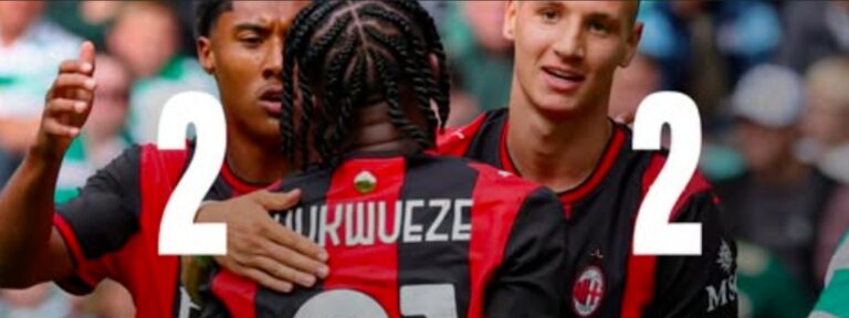 Amichevole: Camarda trascina il Milan dal 0-2 al 2-2 contro il Celtic